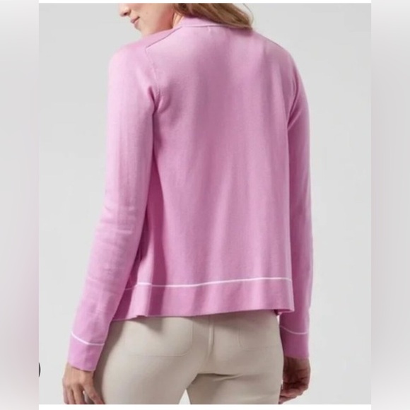 Athleta lightweight merino wool lyocel button up cardigan with pockets sz M - Picture 6 of 9